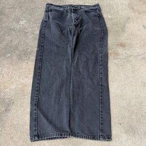 Levis 505 Regular Fit Mens Jeans Faded Black Straight Leg Denim W32 L29